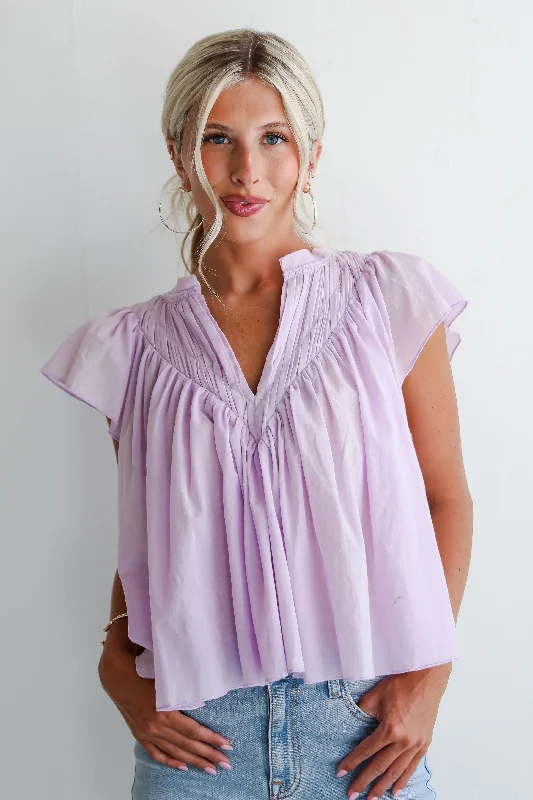 FINAL SALE - Exquisite Sweetness Lavender Blouse