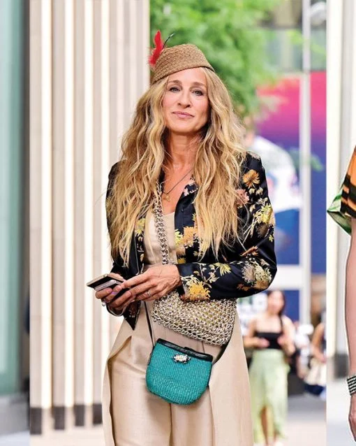 And Just Like That Carrie Bradshaw Floral Jacket