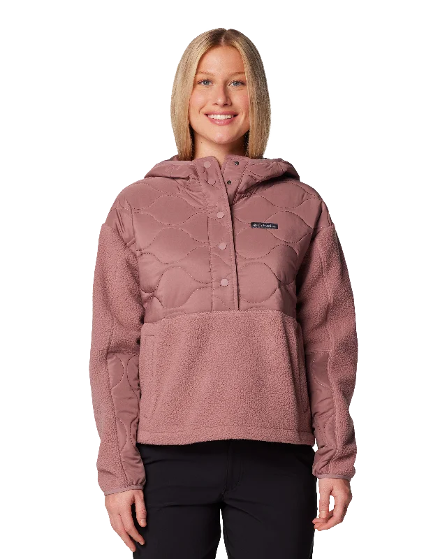 Cloud Point Hooded Fleece Jacket in Fig