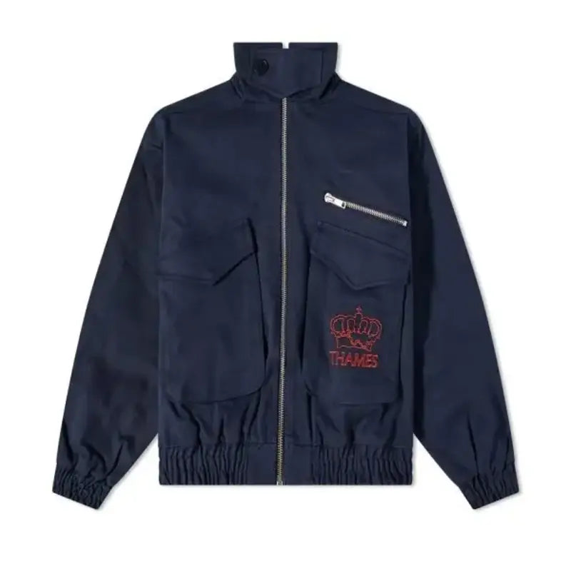 Thames Milling Navy Cotton Jacket