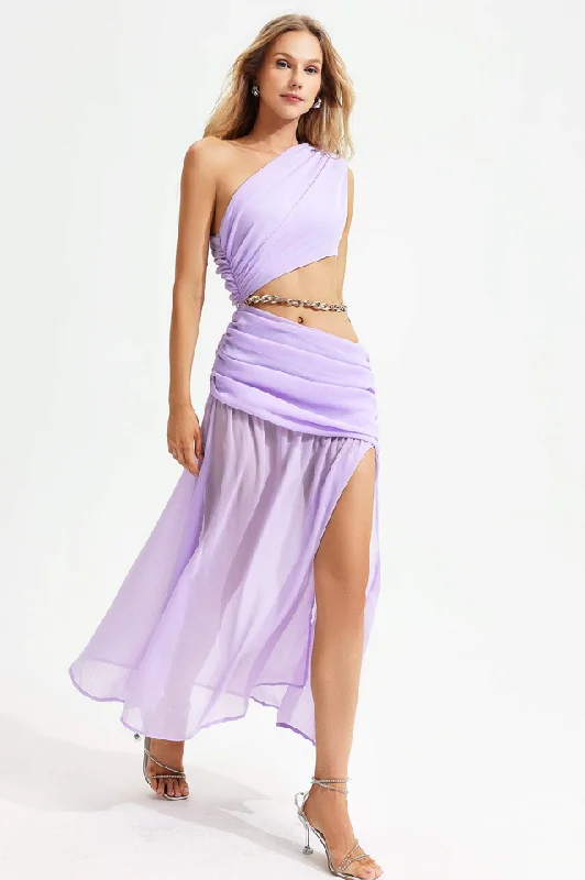 Cressida Split Chain Maxi Dress