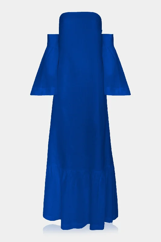 Designer Navy Blue Beautiful Maxi Dresses