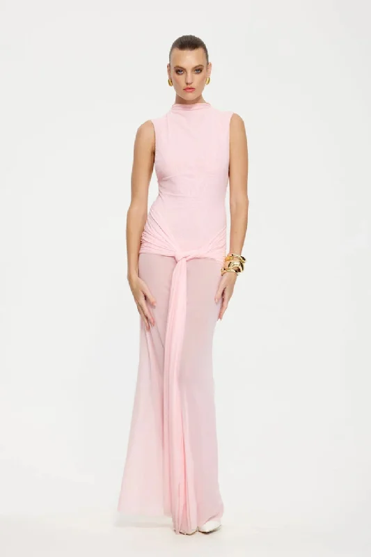 Effie Kats Roza Maxi Dress - Petal Pink