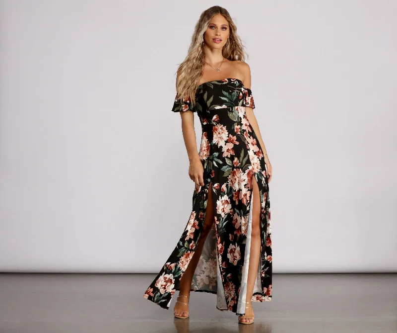 Stuck on Stylish Floral Maxi Dress