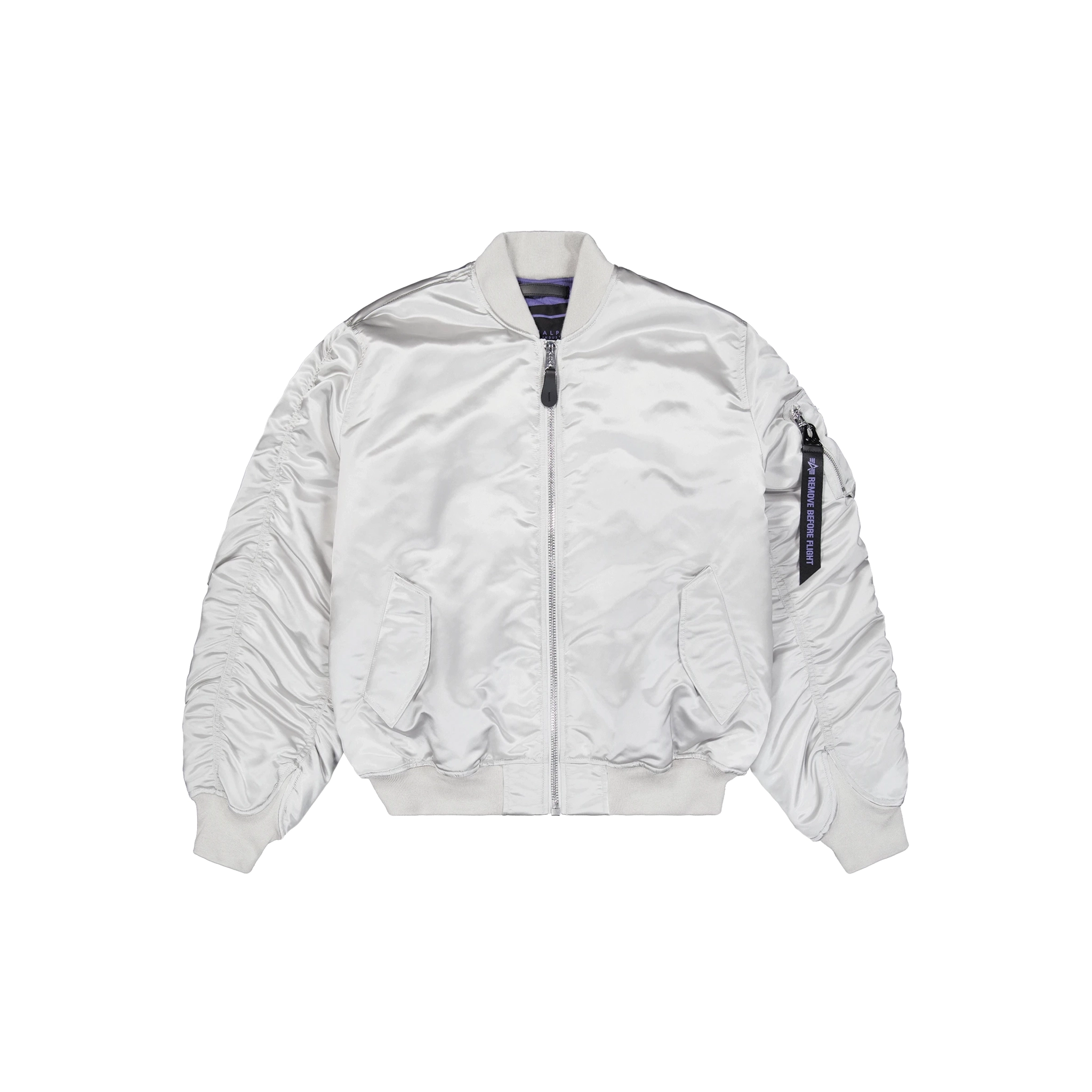 Alpha Industries UV MA-1 Bomber Jacket - Pastel Grey