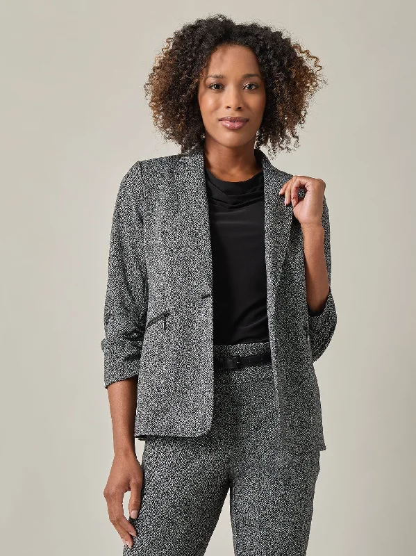 Petite Ava Jacket, Herringbone