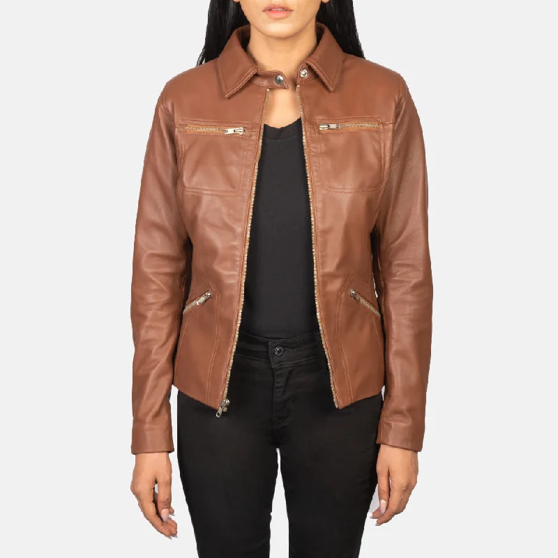 Tomachi Brown Leather Jacket