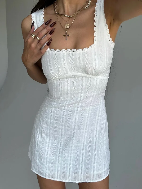 Dasha Mini Dress White Lower Impact