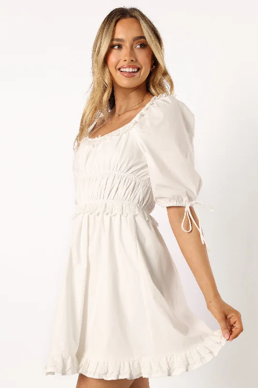 Serene Mini Dress - White