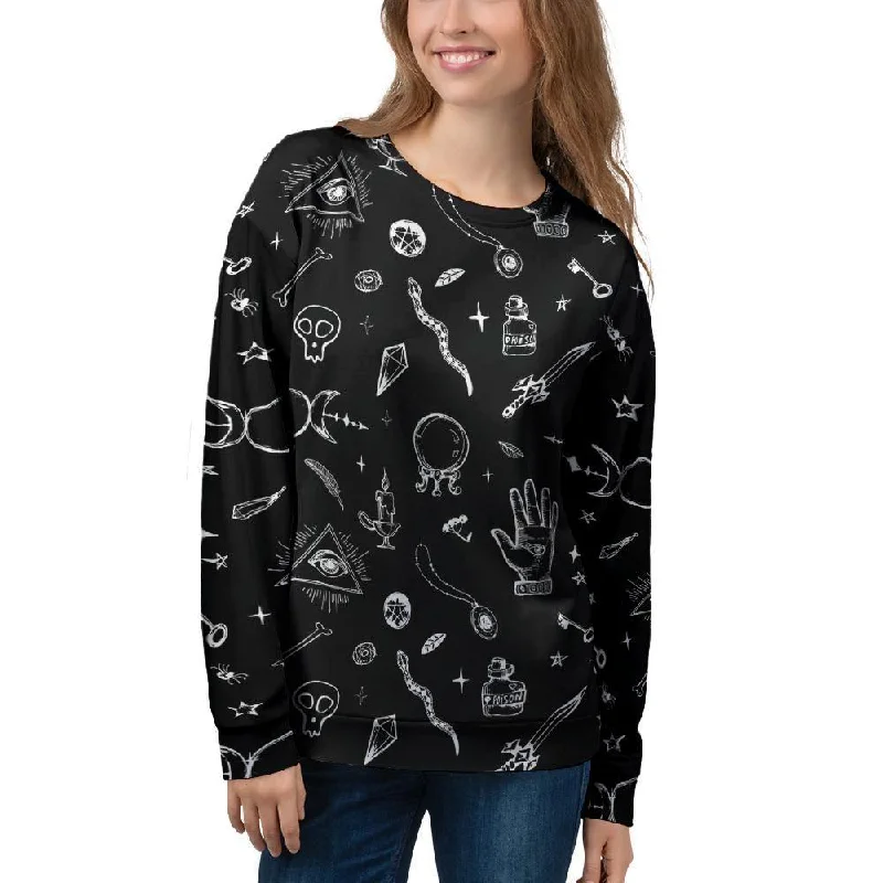 Black Gothic Witch Women's Sweatshirt