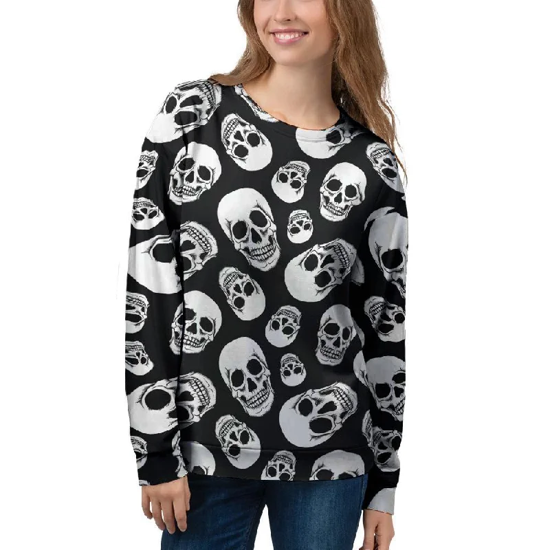 Black Skull Women's Sweatshirt