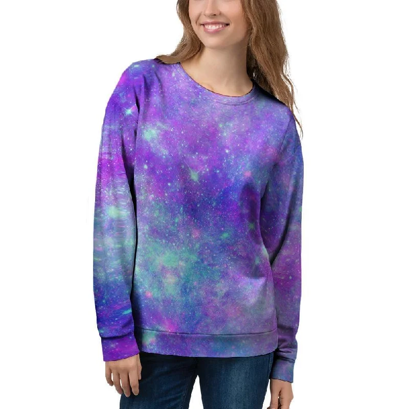 Blue And Pink Galaxy Space Women's Sweatshirt