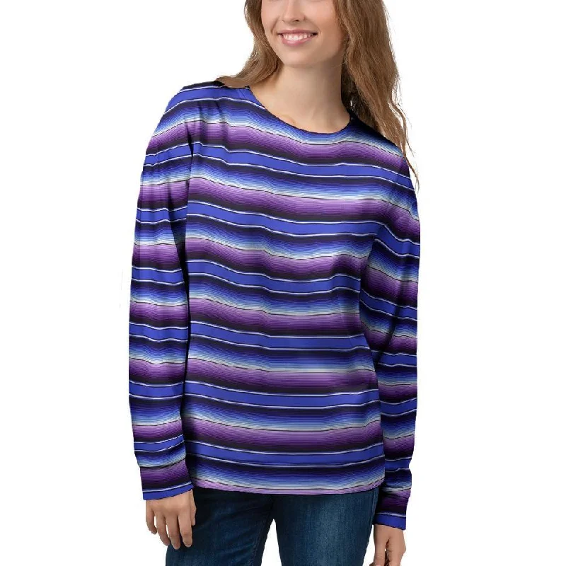 Blue And Purple Mexican Baja Women's Sweatshirt