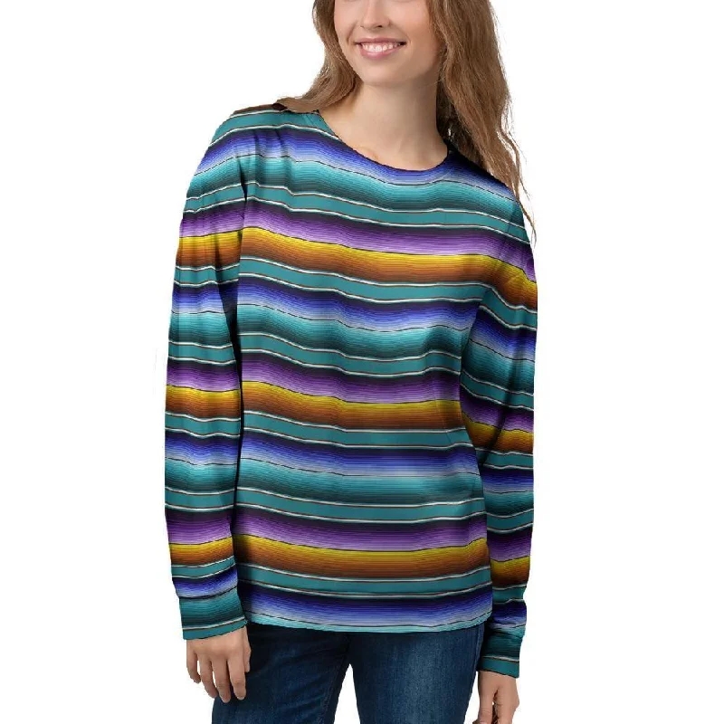 Blue Baja Serape Women's Sweatshirt