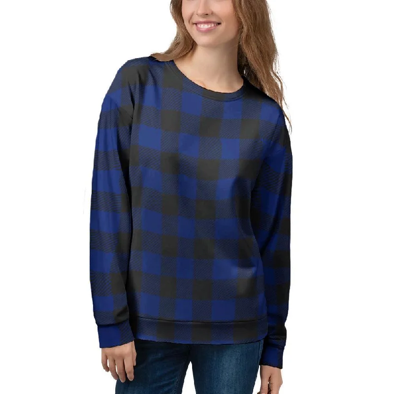 Blue Buffalo Plaid Women's Sweatshirt