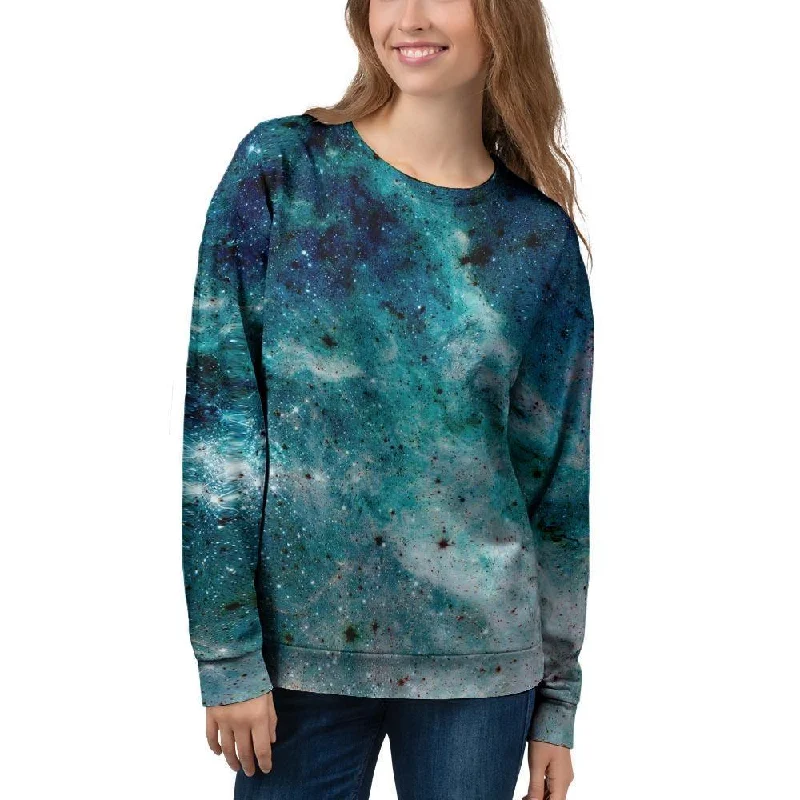 Blue Galaxy Space Women's Sweatshirt