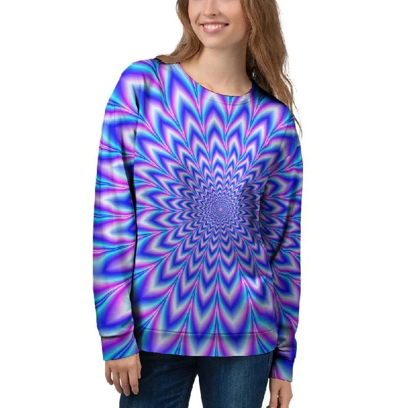 Blue Optical illusion Women's Sweatshirt