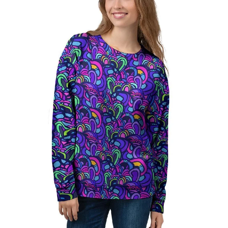 Blue Psychedelic Women's Sweatshirt