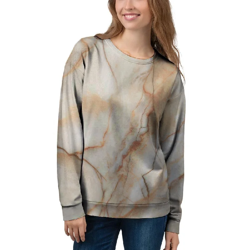 Brown Marble Women's Sweatshirt