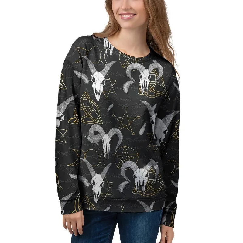 Capricorn Astrology Witch Gothic Women's Sweatshirt