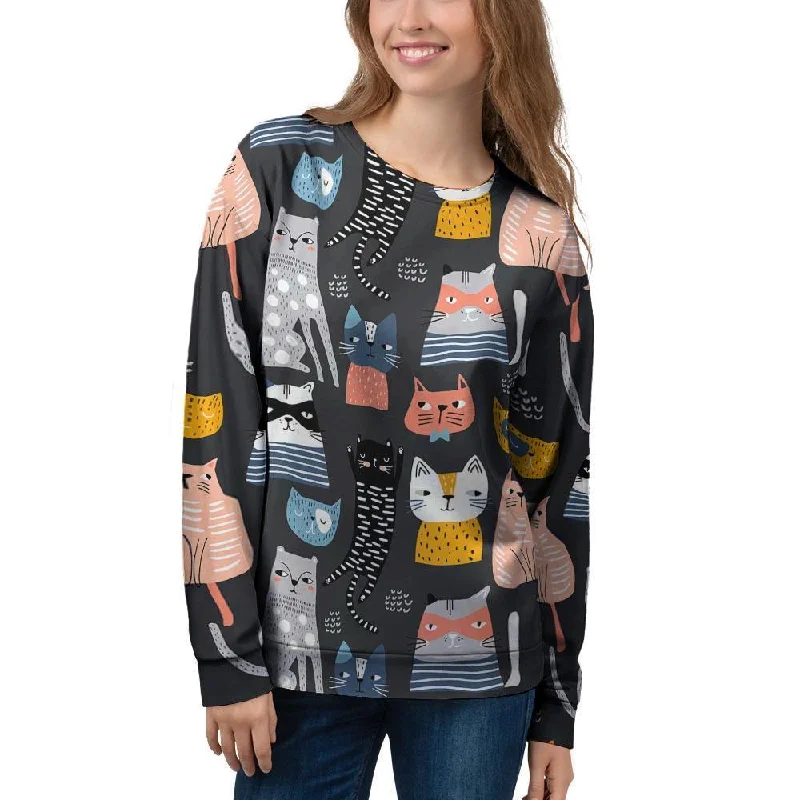 Cat Style Print Women's Sweatshirt