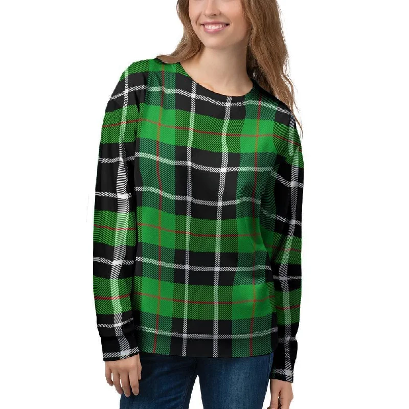 Christmas Tartan Green Plaid Scottish Women's Sweatshirt