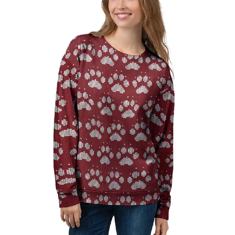 Christmas Ugly Paw Women's Sweatshirt