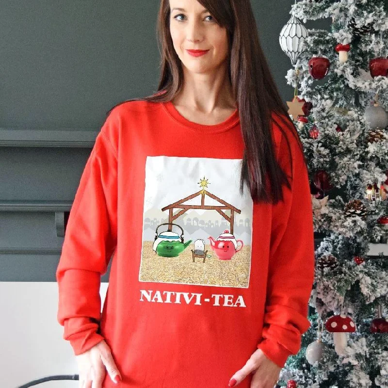 Funny Tea Christmas Jumper