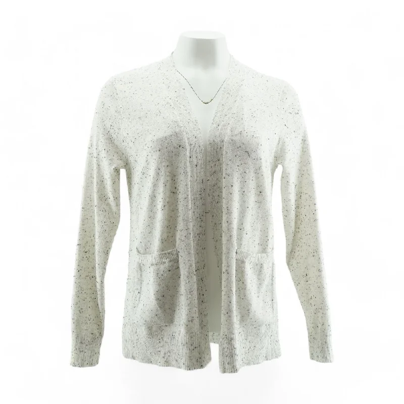 Gray Solid Cardigan Sweater