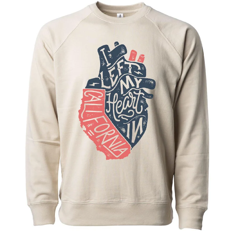 I Left My Heart In California Raglan Sweater