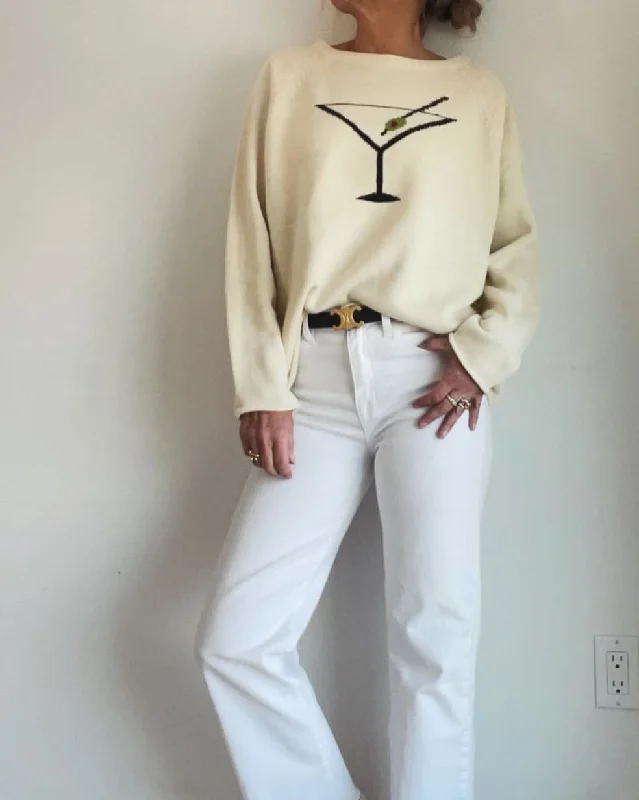 Martini Time Sweater Ivory