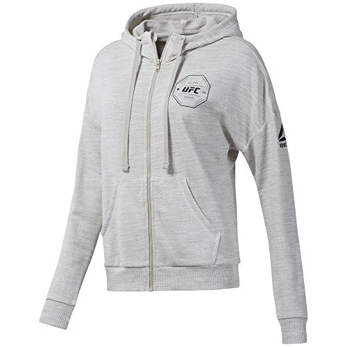 Reebok Womens Ufc Fg Full-Zip Hoo Sweatshirt