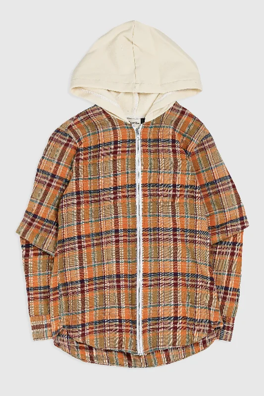 Unisex Rework Hooded Flannel - XS