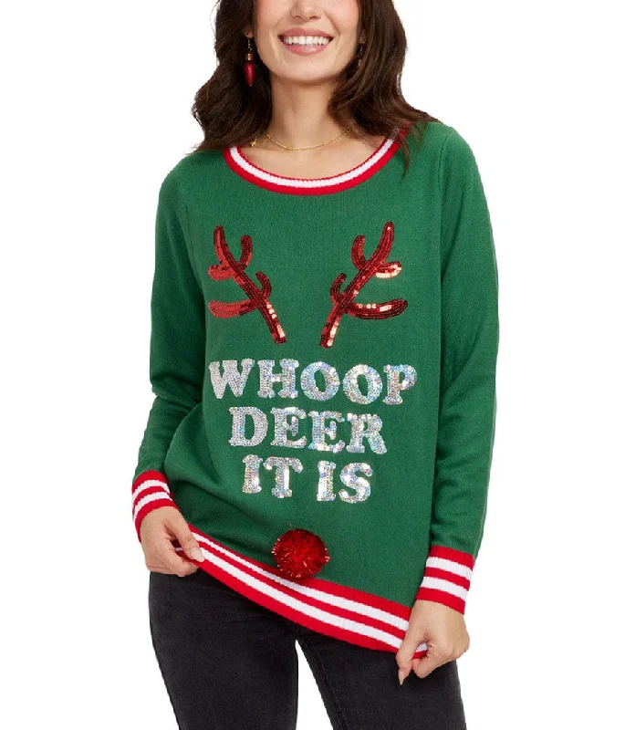 Women's Whoop Deer It Is Ugly Christmas Sweater