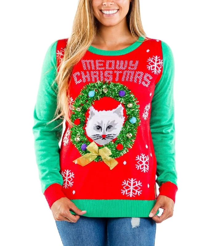 Women's Meowy Christmas Ugly Christmas Sweater