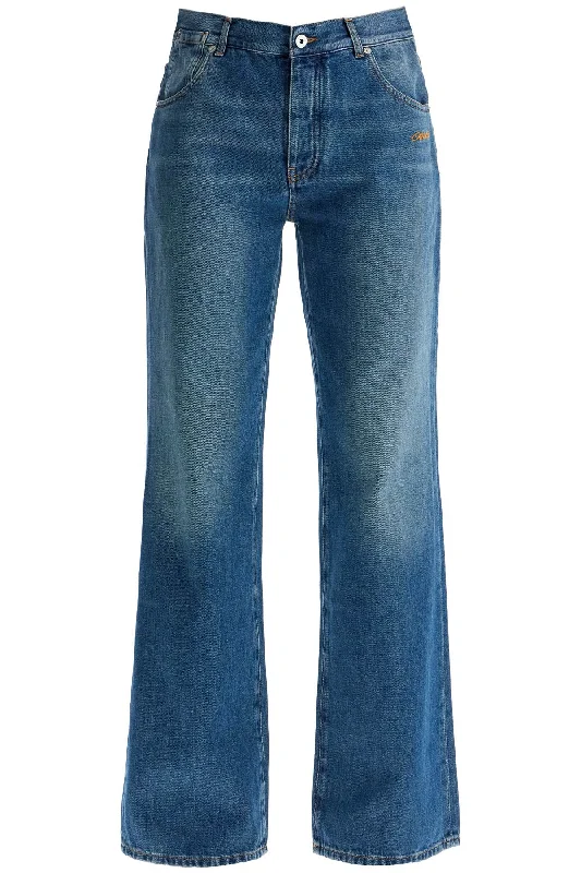 Wide Leg Jeans  - Blue