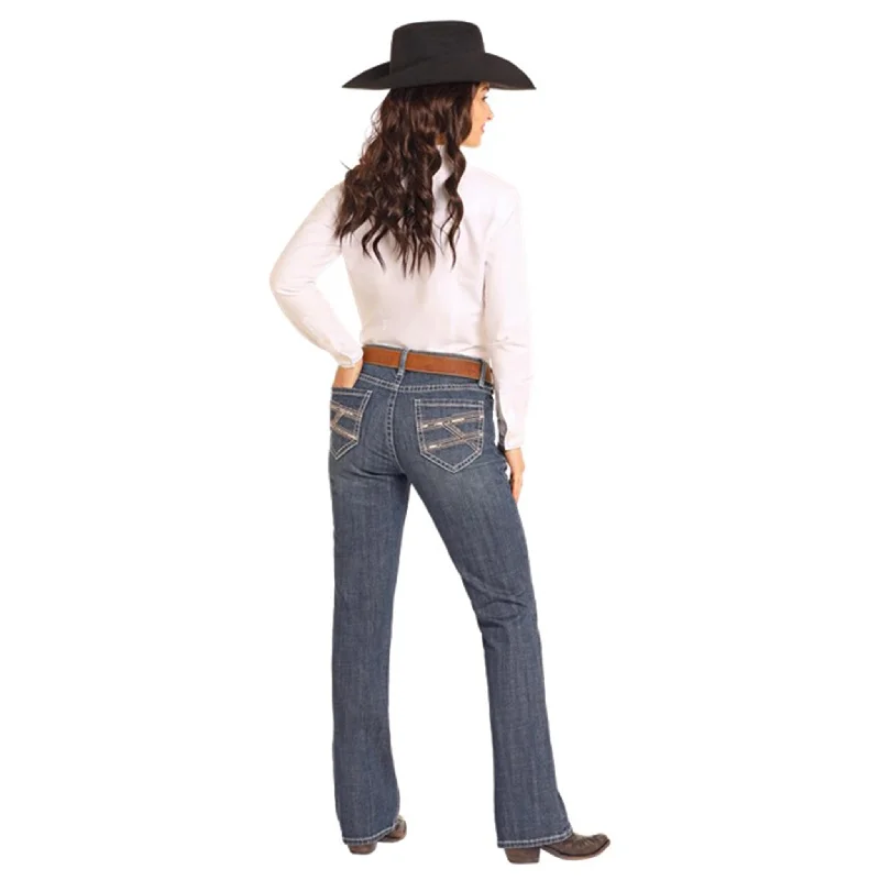 Rock & Roll Women's Dark Vintage Riding Jean