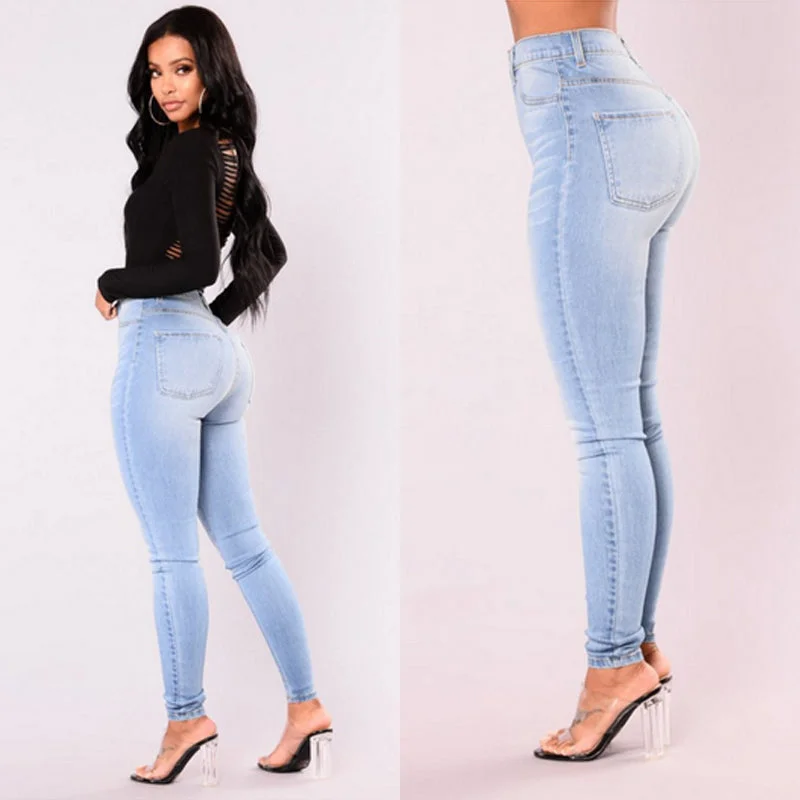 High Waist Stretch Jeans