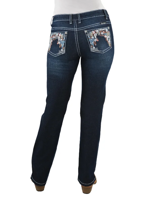 Pure Western Ladies Anjelica Straight Leg Jean - 32" Leg - PCP2212576