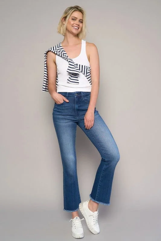 Insane Gene High Rise Crop Boot Jeans