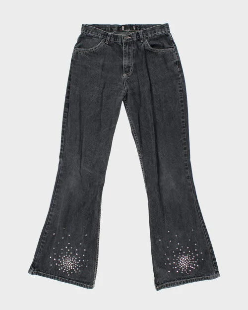 Y2k 00s Studded Black Jeans - W28 L32