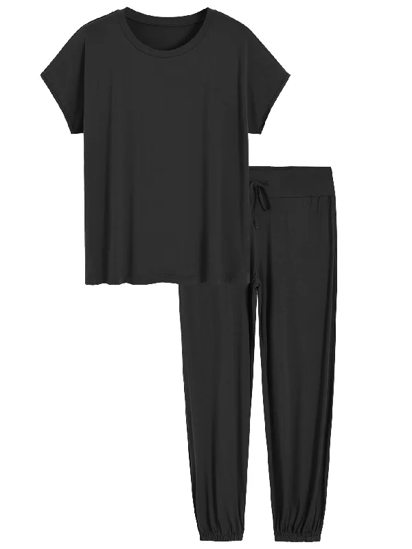 Women's Palazzo Pants Pajamas Set Viscose Lounge Set