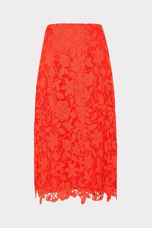 Carreen Summer Floral Lace Skirt