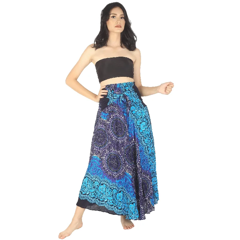 Clock Nut Women's Bohemian Skirt in Navy SK0033 020067 02