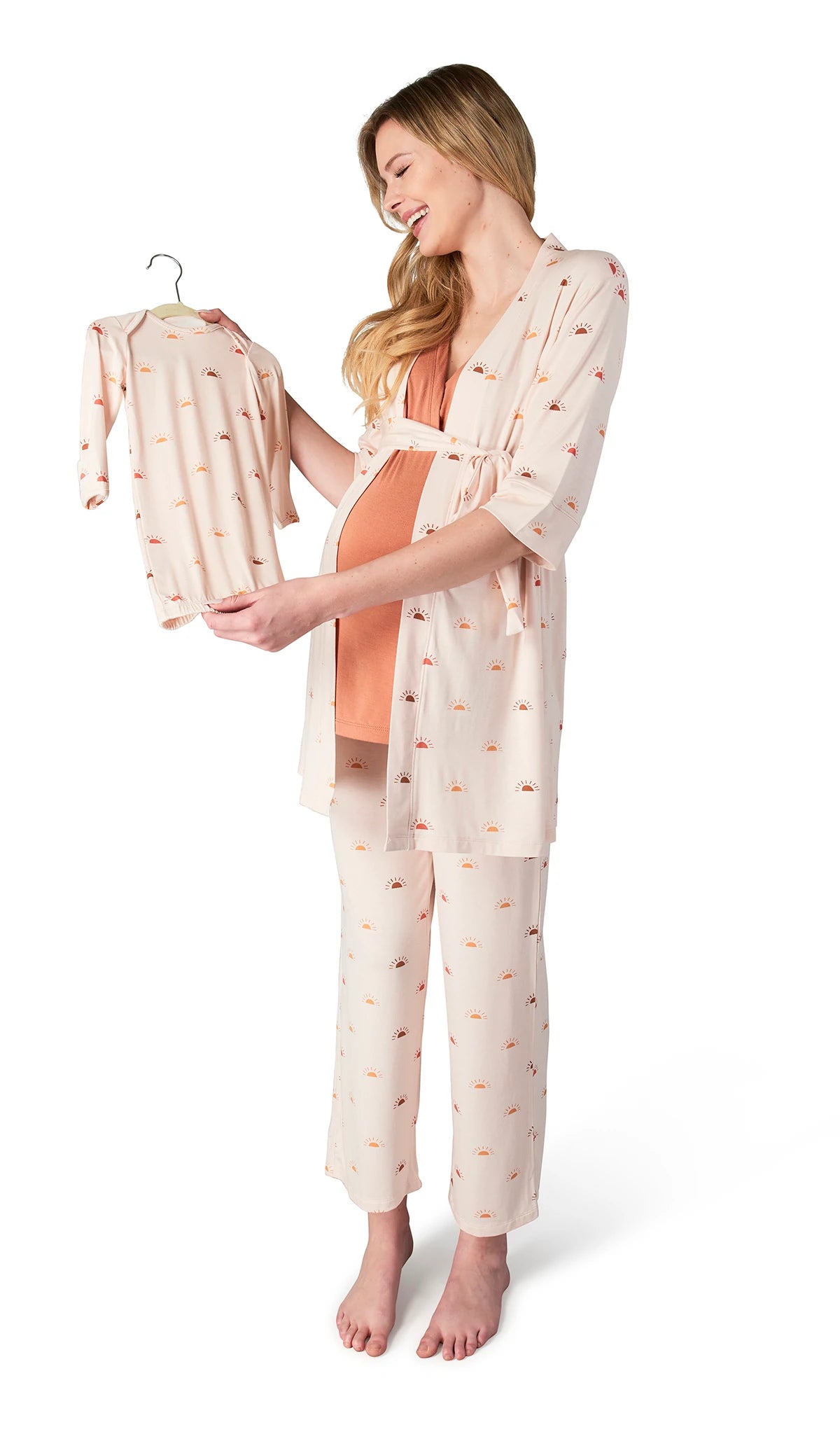 Everly Grey 3-Piece Analise PJ Pant Set / Sunrise