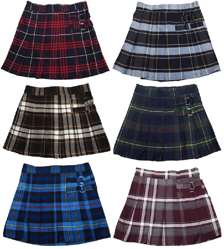 French Toast School Uniform Girls Regular & Plus Sizes Pleat Plaid Scooter Skirt