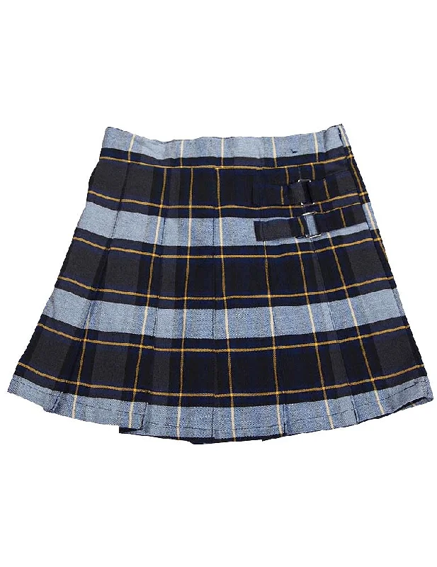 blue gold plaid