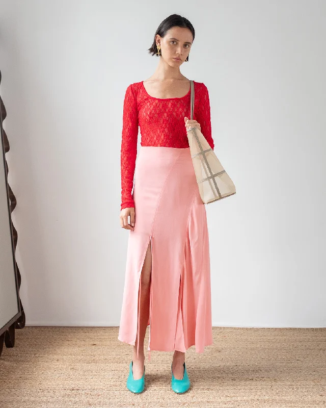 Joey Skirt Crepe Viscose Pink