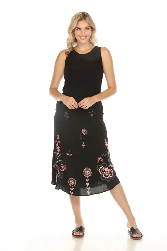 Johnny Was Workshop Bellania Bias Silk Midi Skirt W72324 *