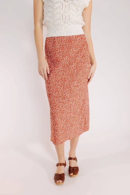 Junie Skirt in Red Orange